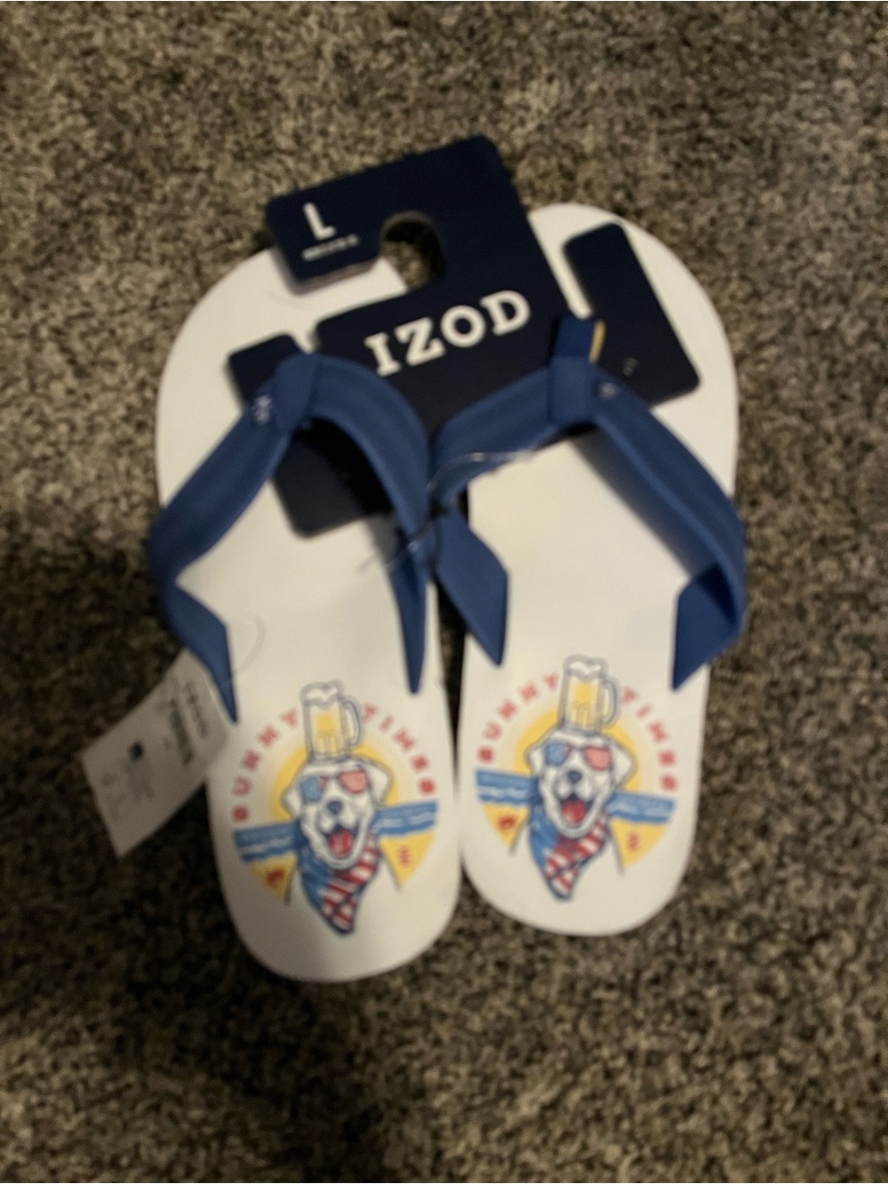 Men’s Izod flip flops